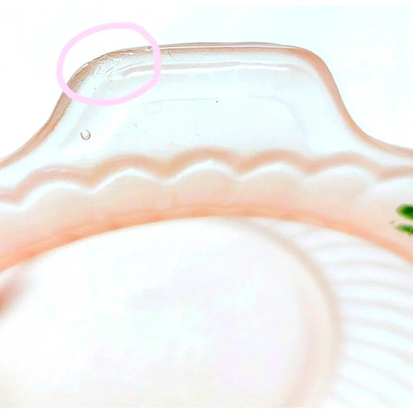 Vintage Anchor Hocking Mayfair Open Rose Pink Satin Small Bowl - Picture 10 of 10